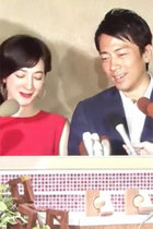小泉進次郎と滝川クリステル「官邸に結婚報告」の裏！安倍に寝返り、田崎史郎司会で進次郎・菅官房長官の蜜月対談も
